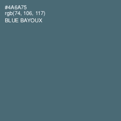 #4A6A75 - Blue Bayoux Color Image
